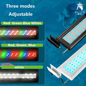 Planet Gates 20cm—60CM Super Slim LEDs Aquarium Lighting Aquatic Plant Light Extensible Waterproof Clip on Lamp For Fish Tank 110v-240v