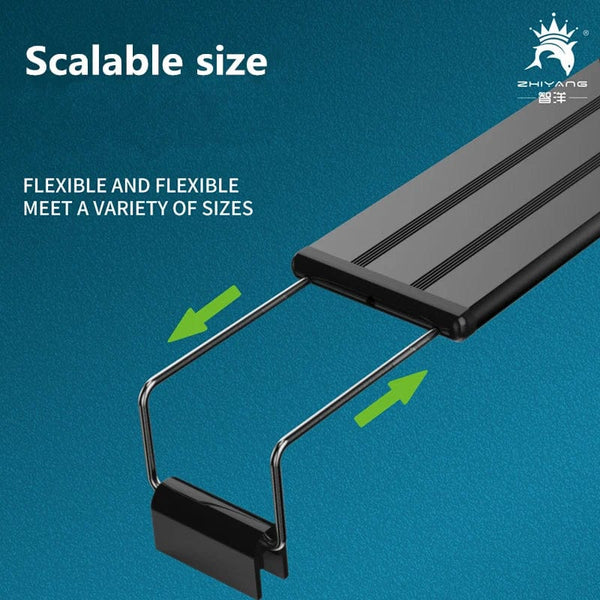 Planet Gates 20cm—60CM Super Slim LEDs Aquarium Lighting Aquatic Plant Light Extensible Waterproof Clip on Lamp For Fish Tank 110v-240v