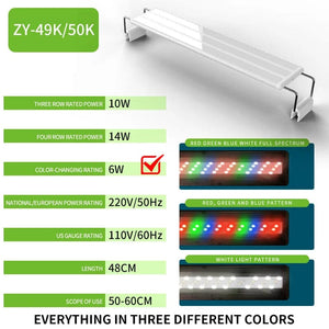 Planet Gates 20cm—60CM Super Slim LEDs Aquarium Lighting Aquatic Plant Light Extensible Waterproof Clip on Lamp For Fish Tank 110v-240v