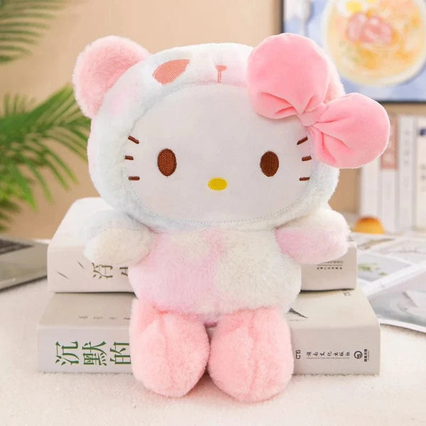 Planet Gates 20cm 7 Sanrio Hello Kitty Stuffed Plush Toys Kawaii Kuromi Melody Cinnamoroll Throw Pillow Cartoon Doll Home Decoration Christmas Gift