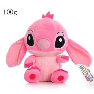 Planet Gates 20cm-Angie 12-20cm Disney Stitch Mickey Minnie Plush Keychain Models Kawaii Cartoon Stuffed Plush Dolls Toys Anime Baby Kids Birthday Gifts