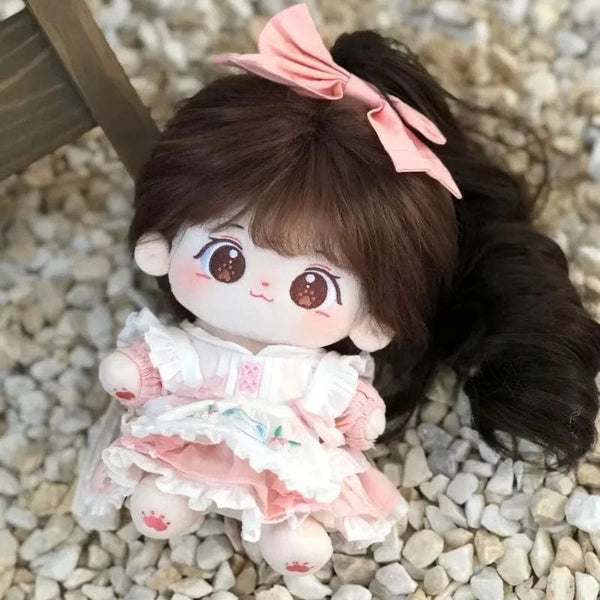 Planet Gates 20cm Kawaii Cotton Dolls Anime Plush Stuffed Customization Figure Miaomiao Naked Figure Doll Wearable Clothing Dress Up Gifts