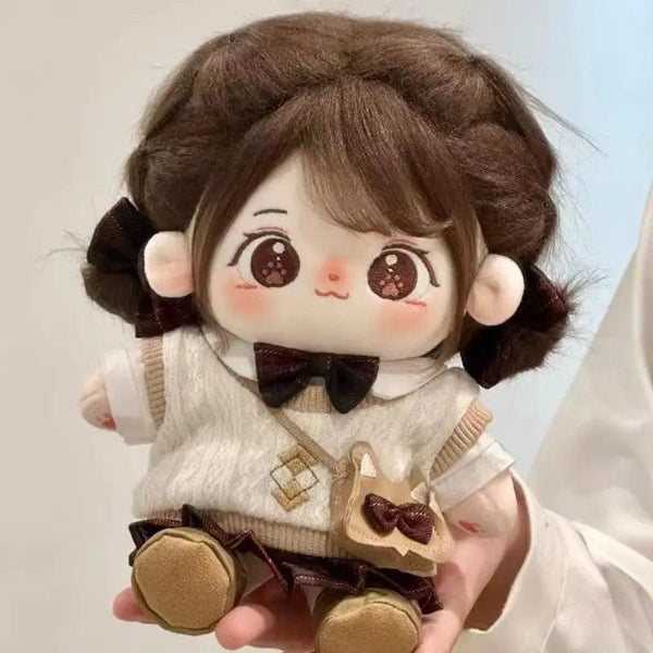 Planet Gates 20cm Kawaii Cotton Dolls Anime Plush Stuffed Customization Figure Miaomiao Naked Figure Doll Wearable Clothing Dress Up Gifts