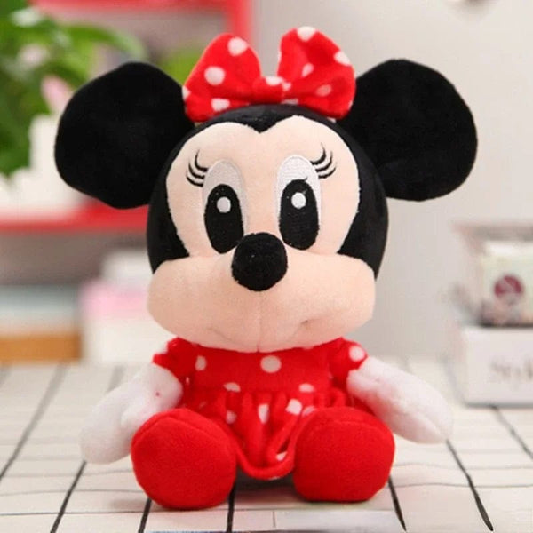 Planet Gates 20cm-minnie 12-20cm Disney Stitch Mickey Minnie Plush Keychain Models Kawaii Cartoon Stuffed Plush Dolls Toys Anime Baby Kids Birthday Gifts