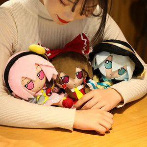 Planet Gates 20CM New Japan Anime TouHou Project Hakurei Reimu Kirisame Komeiji Koishi Cosplay Plush Doll Cute Stuffed Sitting Dolls Gifts
