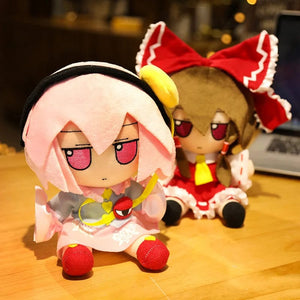 Planet Gates 20CM New Japan Anime TouHou Project Hakurei Reimu Kirisame Komeiji Koishi Cosplay Plush Doll Cute Stuffed Sitting Dolls Gifts