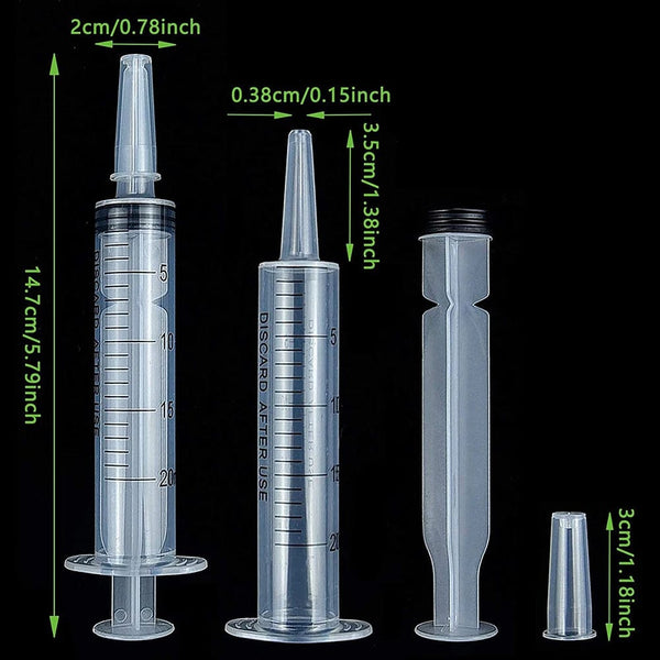 Planet Gates 20ml / CHINA 60ml Liquid Syringe Glue Filling Enema Syringe Nutrient Sterile Health Without Needle Watering Refilling for Animal Food Feeding