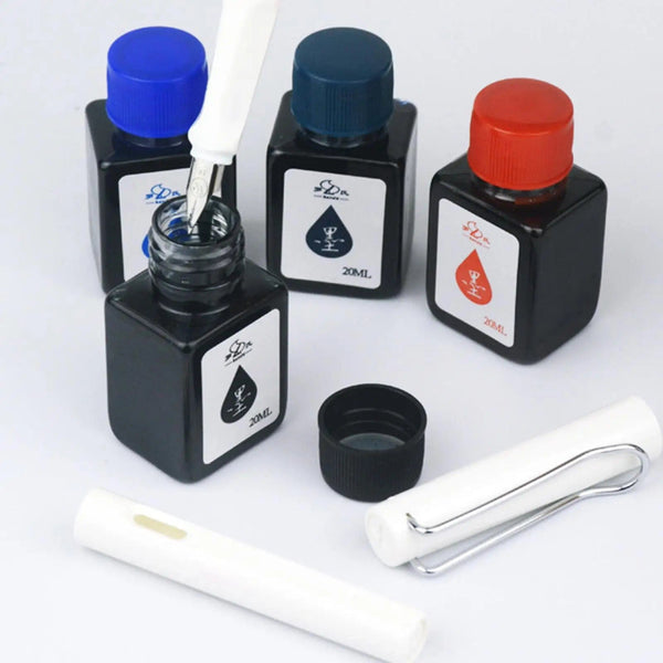 Planet Gates 20ml Fountain Pen Ink Dip Pen Ink Bottle Blue Ink Refilling Students Art Available Inks Ink Calligraphy Stationery Writing Tool