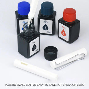 Planet Gates 20ml Fountain Pen Ink Dip Pen Ink Bottle Blue Ink Refilling Students Art Available Inks Ink Calligraphy Stationery Writing Tool