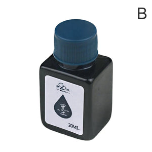 Planet Gates 20ml Fountain Pen Ink Dip Pen Ink Bottle Blue Ink Refilling Students Art Available Inks Ink Calligraphy Stationery Writing Tool