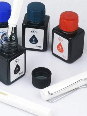 Planet Gates 20ml Fountain Pen Ink Dip Pen Ink Bottle Blue Ink Refilling Students Art Available Inks Ink Calligraphy Stationery Writing Tool