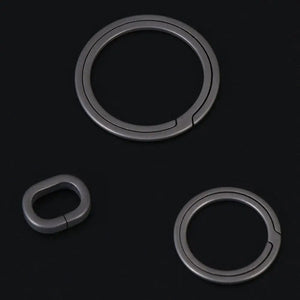 Planet Gates 20mm Silver 1Pc New Titanium Key Ring Super Lightweight Keychains Buckle Pendant Man Car Keychain Male Creativity Gift Outdoor Tool