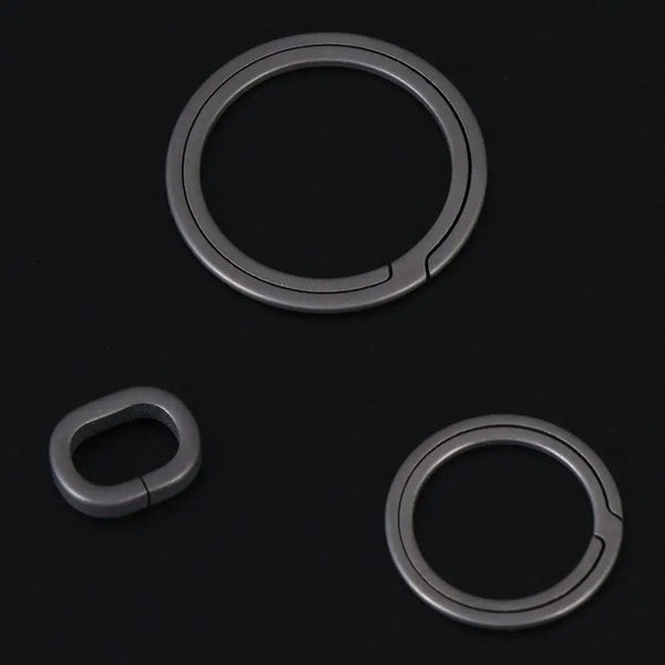 Planet Gates 20mm Silver 1Pc New Titanium Key Ring Super Lightweight Keychains Buckle Pendant Man Car Keychain Male Creativity Gift Outdoor Tool