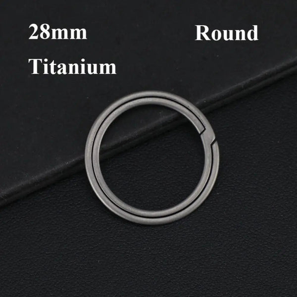 Planet Gates 20mm Silver 1Pc New Titanium Key Ring Super Lightweight Keychains Buckle Pendant Man Car Keychain Male Creativity Gift Outdoor Tool