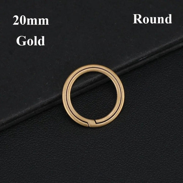 Planet Gates 20mm Silver 1Pc New Titanium Key Ring Super Lightweight Keychains Buckle Pendant Man Car Keychain Male Creativity Gift Outdoor Tool