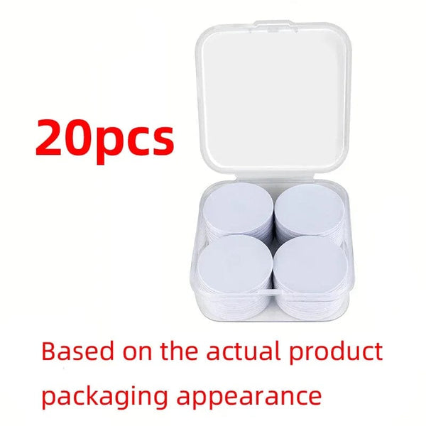 Planet Gates 20pasteBoxCoin215 20pcs 50pcs 13.56MHz Ntag215 NFC Coins Adhesive Cards Badge Backing 504 Bytes ISO/IEC 14443 A 25mm Waterproof PVC Ntag 215 Tag