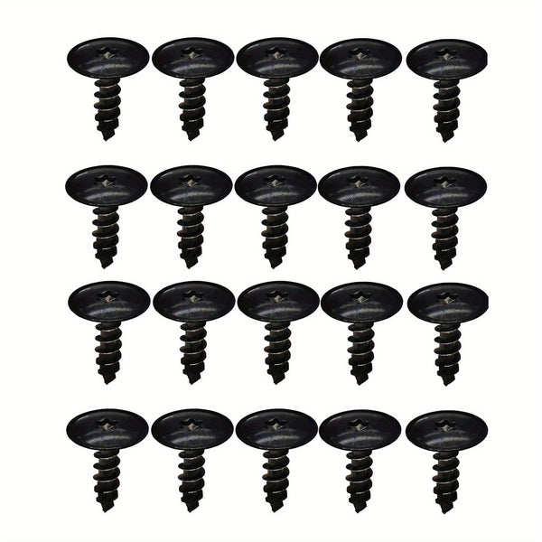 Planet Gates 20pcs 10/20pcs 5mm Black Torx Screw Car Engine Under Cover Splash Guard Self-tapping Screws For AUDI A4 A3 A5 A6 A7 A8 Q5 FOR VW Accessories Automobile