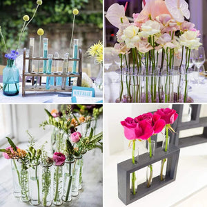 Planet Gates 20Pcs 12x100mm Transparent Laboratory Clear Plastic Test Tubes With Corks Caps School Lab Supplies, Wedding Favor Gift Tube