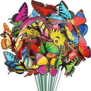 Planet Gates 20pcs 20pcs Butterfly Decoration Stakes Waterproof Garden Butterfly Wing Width 8.89cm Ornaments For Indoor/Outdoor Christmas Yard Decor