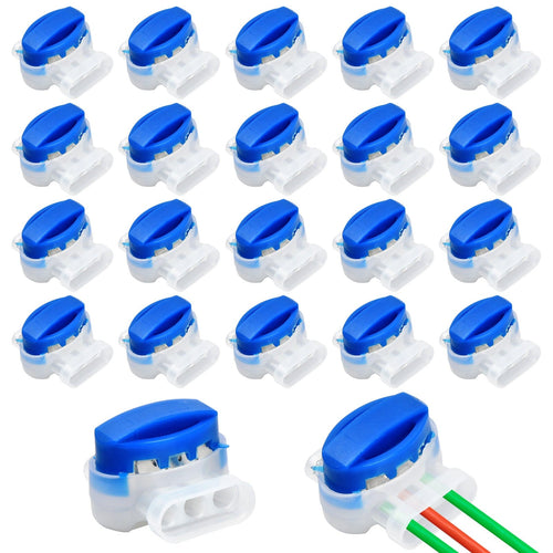 Planet Gates 20pcs 20pcs Cable Connectors, Waterproof Electrical Wire Connectors, Lawn Mower Connector, 314 Connector With Moisture-Proof Gel Resin Filled, 3 Wire Connectors For Auto Mower Robotic