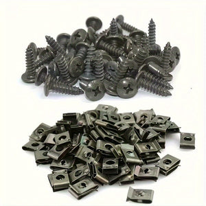 Planet Gates 20pcs 20pcs Car Screw Seat Fastener Clips, Car Engine Fender Bumper Guards Clamps, Car Accessories
