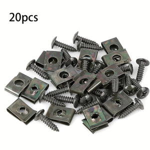 Planet Gates 20pcs 20pcs Car Screw Seat Fastener Clips, Car Engine Fender Bumper Guards Clamps, Car Accessories