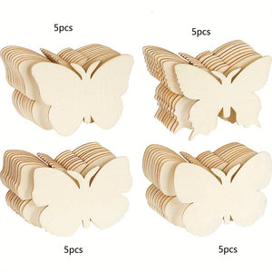 Planet Gates 20pcs 20pcs, DIY Butterfly Wood Hanging Ornaments, Tree Decorations, Yard Decoration, Yard Supplies, Party Decor, Holiday Supplies, Garden Decor