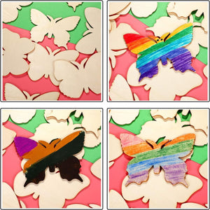 Planet Gates 20pcs 20pcs, DIY Butterfly Wood Hanging Ornaments, Tree Decorations, Yard Decoration, Yard Supplies, Party Decor, Holiday Supplies, Garden Decor