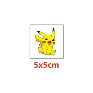 Planet Gates 20PCS 20Pcs Pokemon Pikachu Tattoo Stickers Waterproof Anime Sticker Action Figure Toys Cartoon Reward Toy for Kids Birthday Xmas Gift