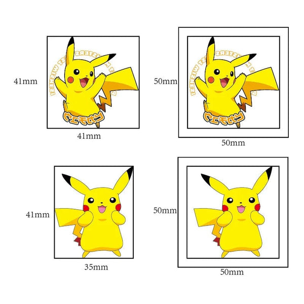 Planet Gates 20PCS 20Pcs Pokemon Pikachu Tattoo Stickers Waterproof Anime Sticker Action Figure Toys Cartoon Reward Toy for Kids Birthday Xmas Gift