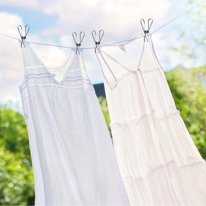 Planet Gates 20pcs 20pcs Stainless Steel Clothes Pins, Durable Clothes Pegs, Multi-Purpose Metal Wire Utility Clips For Laundry Home Kitchen Outdoor Travel Office