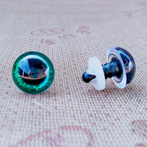 Planet Gates 20pcs 3D Plastic Glitter Safety Eyes For Crochet Toys Amigurumi Diy Mix Bulk Mixed Sizes Toy Doll Making 10/12/14/16/18/20/22mm