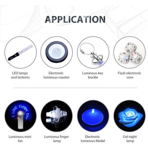 Planet Gates 20pcs-AG4-SR626SW High Capacity 2-50pcs SR626SW AG4 Equivalent 377S 377 LR626 1.55V Button Cell Battery for Watch Candle lamp Replacement