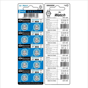 Planet Gates 20pcs-AG4-SR626SW High Capacity 2-50pcs SR626SW AG4 Equivalent 377S 377 LR626 1.55V Button Cell Battery for Watch Candle lamp Replacement