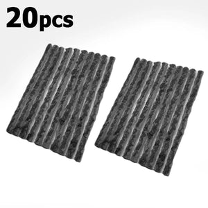 Planet Gates 20PCS black 3.5mm Tubeless Tire Repair Strips Car Motorcycle Bike Tyre Puncture Repairing Plug Seal Tools Rubber Strip Tires Repair Tool