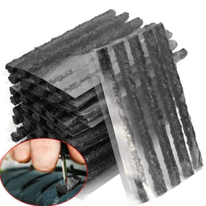 Planet Gates 20PCS black 3.5mm Tubeless Tire Repair Strips Car Motorcycle Bike Tyre Puncture Repairing Plug Seal Tools Rubber Strip Tires Repair Tool