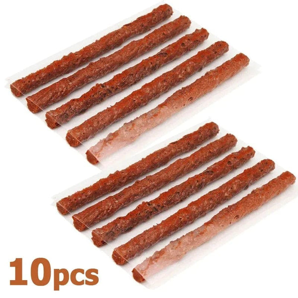 Planet Gates 20PCS black 3.5mm Tubeless Tire Repair Strips Car Motorcycle Bike Tyre Puncture Repairing Plug Seal Tools Rubber Strip Tires Repair Tool