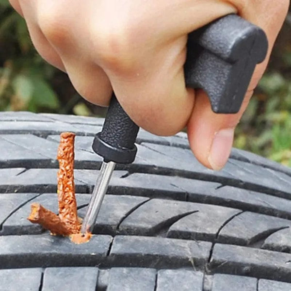 Planet Gates 20PCS black 3.5mm Tubeless Tire Repair Strips Car Motorcycle Bike Tyre Puncture Repairing Plug Seal Tools Rubber Strip Tires Repair Tool