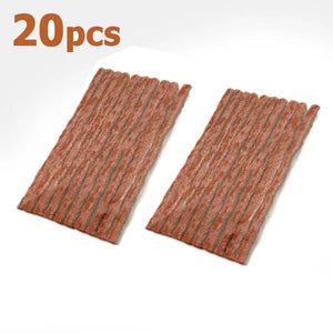 Planet Gates 20PCS black 3.5mm Tubeless Tire Repair Strips Car Motorcycle Bike Tyre Puncture Repairing Plug Seal Tools Rubber Strip Tires Repair Tool