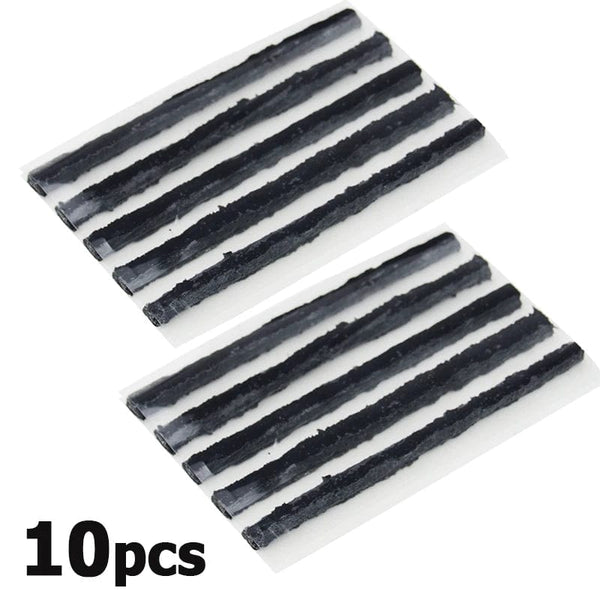 Planet Gates 20PCS black 3.5mm Tubeless Tire Repair Strips Car Motorcycle Bike Tyre Puncture Repairing Plug Seal Tools Rubber Strip Tires Repair Tool