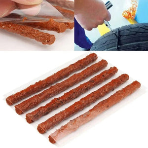 Planet Gates 20PCS black 3.5mm Tubeless Tire Repair Strips Car Motorcycle Bike Tyre Puncture Repairing Plug Seal Tools Rubber Strip Tires Repair Tool