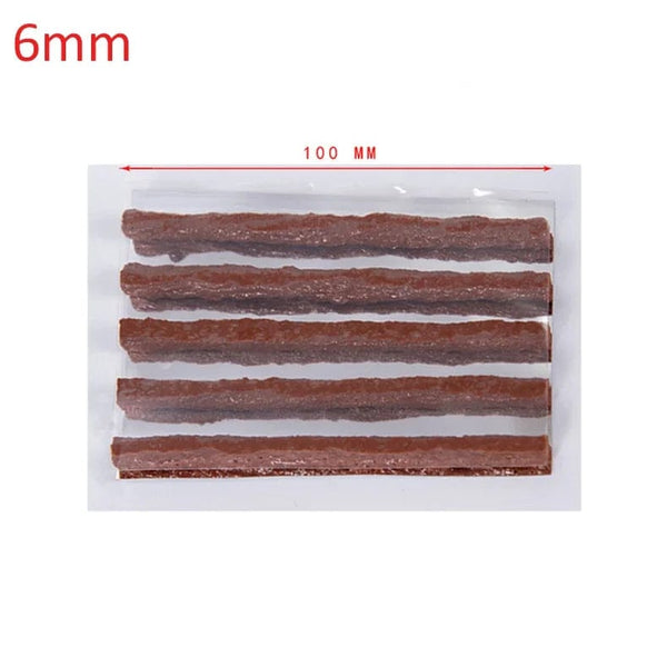 Planet Gates 20PCS black 3.5mm Tubeless Tire Repair Strips Car Motorcycle Bike Tyre Puncture Repairing Plug Seal Tools Rubber Strip Tires Repair Tool