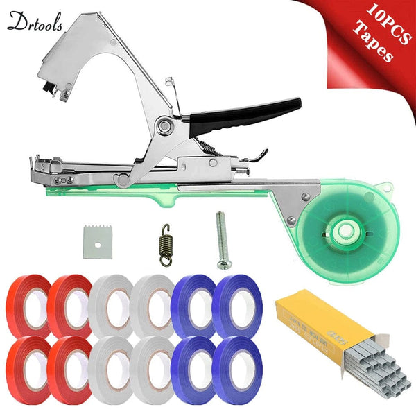 Planet Gates 20pcs blue tapes / CHINA Drtools Garter Plants Tying Machine Plant Branch Hand Tying Binding Machine Minced Vegetable Tapetool Tapener Tapes Garden Tools