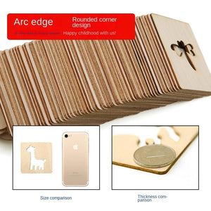 Planet Gates 20pcs Montessori Kids Drawing Toys Wooden DIY Painting Template Stencils Learning Educational Toys for Children Wooden Toy Gift