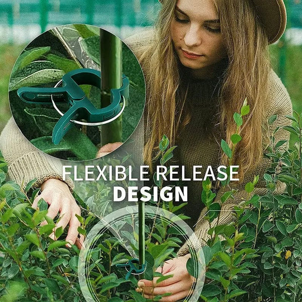 Planet Gates 20Pcs Plant Fixed Clips Reusable Garden  Greenhouse Bracket for Fixed Plants Vine Flower  Seedling Stem Suppor t Garden Supplies