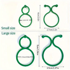 Planet Gates 20pcs Plastic Garden Vine Strapping Clips Tie Plant Bundled Buckle Ring Holder Garden Tomato Plants Stand Support Tool