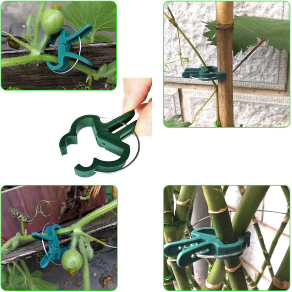 Planet Gates 20pcs Reusable Garden Greenhouse Plant Fixed Clips - Perfect for Supporting Your Plants, Vines & Flowers!