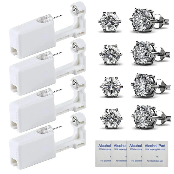 Planet Gates 20pcs Safety Ear Piercing Gun Kit Disposable Disinfect Safety Earring Piercer Machine Studs Nose CLip Body Jewelry Piercing Tool