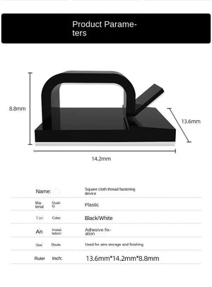 Planet Gates 20PCS-Transparent 10/50PCS Cable Management Clip Guiding Line Wire Arrangement Protector Fixations Cord Holder Clearance WINDER Clips Attache Home