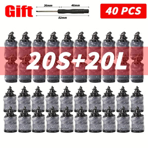 Planet Gates (20S 20L Mix) 40PCS 10-100PCS Universal Vacuum Car Tyre Repair Rubber Nail For Car Motorcycle Scooter Tubeless Tire Repair Kit Glue Free Tire Nails